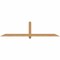 Ekena Millwork Eugene Smooth Timber Gable Bracket, Western Red Cedar, 84"W x 21"H x 3 1/2"D x 3 1/2"F, 6/12 Pitch GBW084X21X0404EUG00SWR - alternate 1